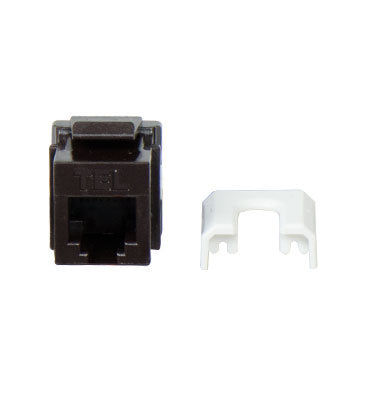 Legrand WP3473BR | Keystone Insert, Quick-Connect, Telephone, Cat 3, RJ25, 6P6C, 0.7" Length x 4" Width x 6" Height, ABS Plastic, Brown