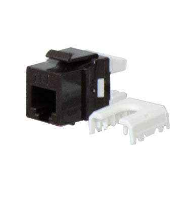 Legrand WP3473BR | Keystone Insert, Quick-Connect, Telephone, Cat 3, RJ25, 6P6C, 0.7" Length x 4" Width x 6" Height, ABS Plastic, Brown