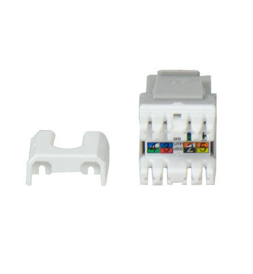 Legrand WP3473GY | Keystone Insert, Quick-Connect, Telephone, Cat 3, RJ25, 6P6C, 0.7" Length x 4" Width x 6" Height, ABS Plastic, Gray