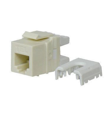 Legrand WP3473LA | Keystone Insert, Quick-Connect, Telephone, Cat 3, RJ25, 6P6C, 0.7" Length x 4" Width x 6" Height, ABS Plastic, Light Almond