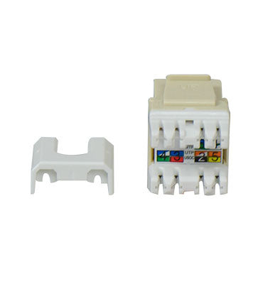 Legrand WP3473LA | Keystone Insert, Quick-Connect, Telephone, Cat 3, RJ25, 6P6C, 0.7" Length x 4" Width x 6" Height, ABS Plastic, Light Almond