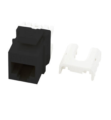 Legrand WP3475BK | Keystone Insert, Quick-Connect, Cat 5E, RJ45, 8P8C, 0.665" Width x 1.18" Depth x 0.87" Height, ABS Plastic, Black