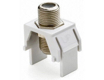 Legrand WP3479WH | Non-Recessed Nickel F-Connector, White
