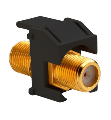 Legrand WP3480BK | Recessed Gold F-Connector, Black