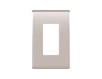 Legrand WP5001TP | Studio Wallplate, Decorator, 1-Gang, 3.16" Width x 0.28" Depth x 4.97" Height, High Impact Flame-Retardant Plastic, Taupe, With Screw