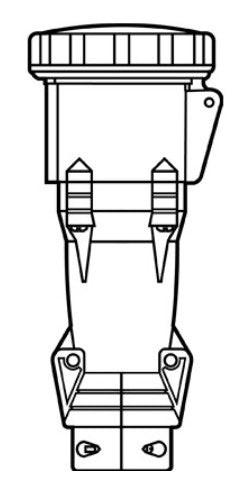 Legrand PS420C7W | Pin & Sleeve Connector, 3-Pole 4-Wire, 20A, 277/480V