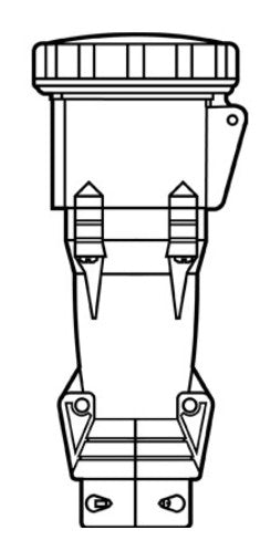 Legrand PS520C9W | 5-wire, 20A, 3-phase industrial connector