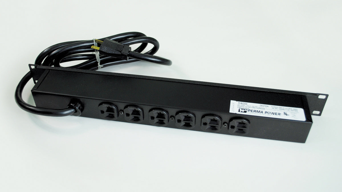 Legrand R5BZ20X-15 | Plug-In Outlet Center Unit, Rack Mount, 120V, 20A, 6 Rear Outlets, 15-Foot Cord, Computer-Grade Surge