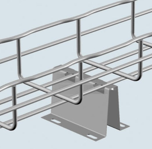 Legrand UFS150/500BL | Under Floor Support Bracket, Steel, Black, 20 L x 6 H inch