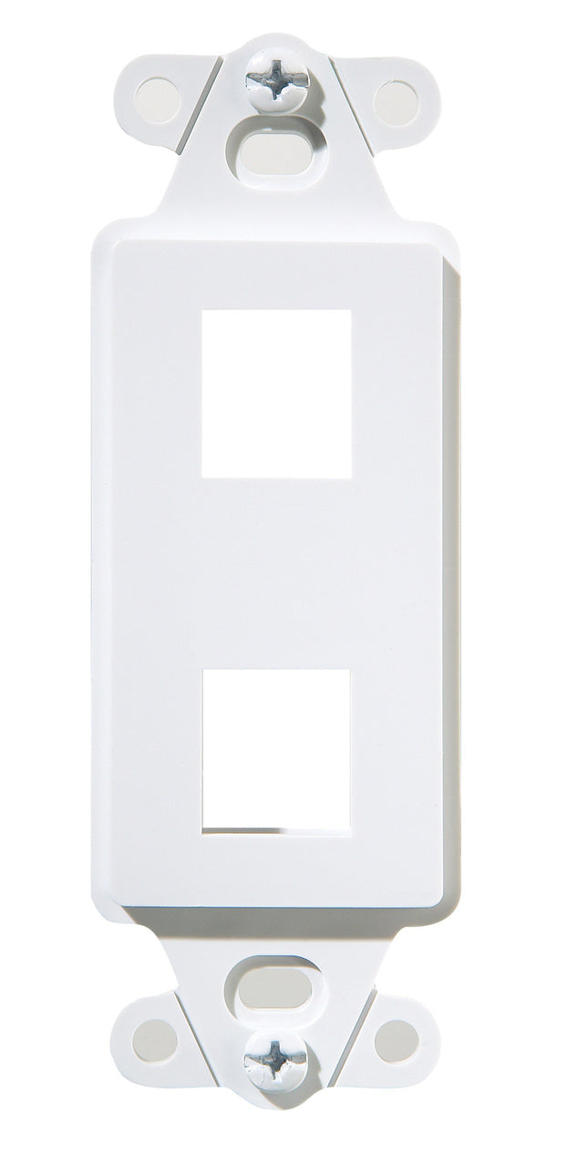 Legrand WP3412WH10 | 2-Port Decorator Outlet Strap, White, 10-Pack