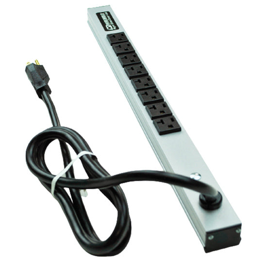 Legrand 2008ULBD20R | Narrow, 20in Gray with 8 5-20r recepts