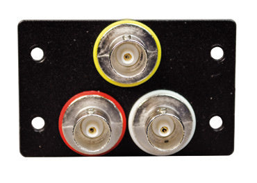 Legrand AV5002BK | Three BNC Female to BNC Female Barrels