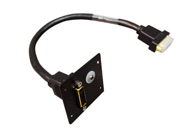Legrand AV5005BK | DVI F/F Barrel with 3.5mm Stereo With Solder Tabs