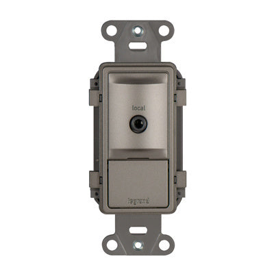 Legrand AU7008NI | Local Source Input, Cat 5E, 24 Volt DC, 1-Gang, 7.125" Length x 4.375" Width x 7.125" Depth, Plastic/Metal, Nickel, For Digital Audio