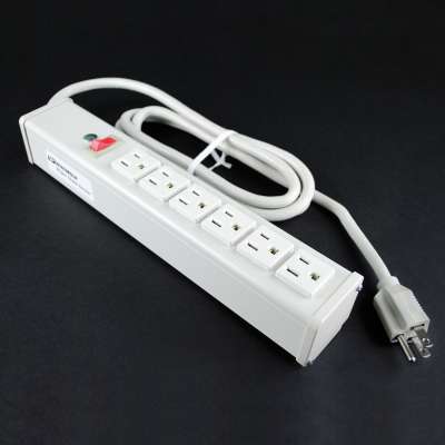Legrand 16295 | 6ft Wiremold 6-Outlet Plug-In Center Unit 120v/15a Lighted Switch Power Strip (TAA Compliant)