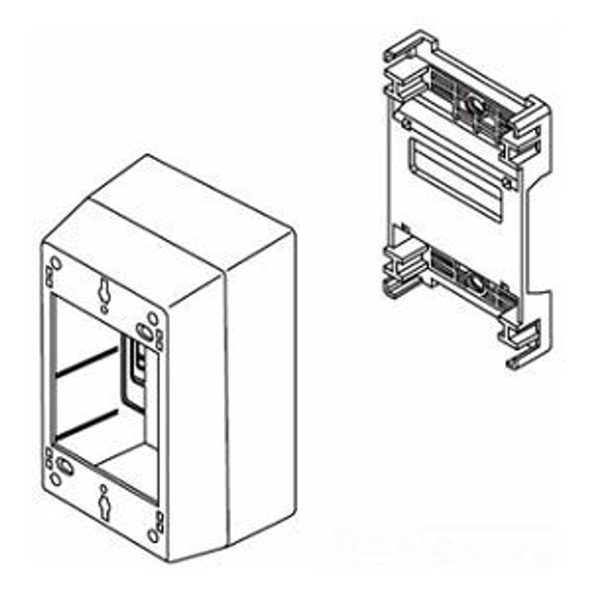 Legrand 2344D-WH | Nonmetallic extra deep div device box 2300 White