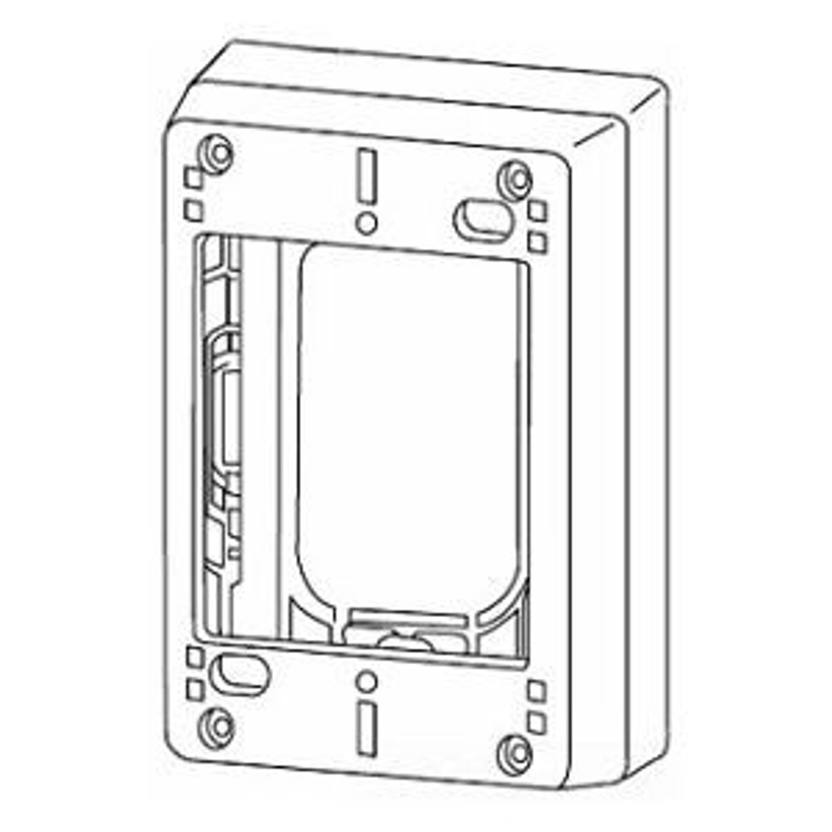 Legrand 2348-2-WH | 2300 Series Deep Device Box Fitting, 2-Gang, White