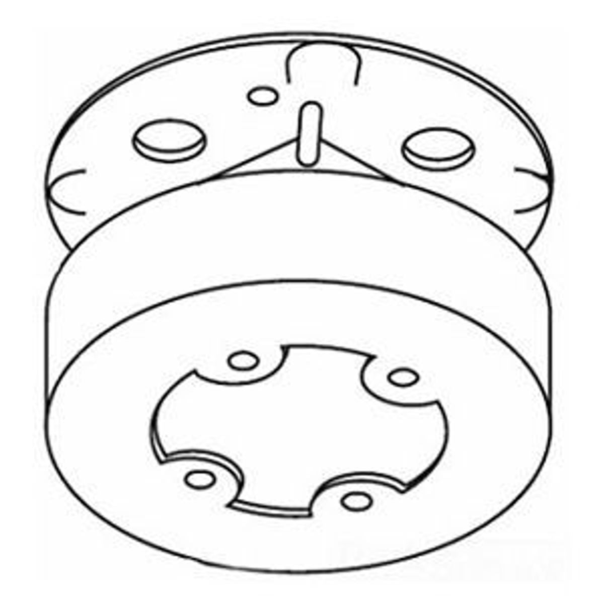 Legrand 5738WH | 500/700 Solid Base Fixture Box Fitting