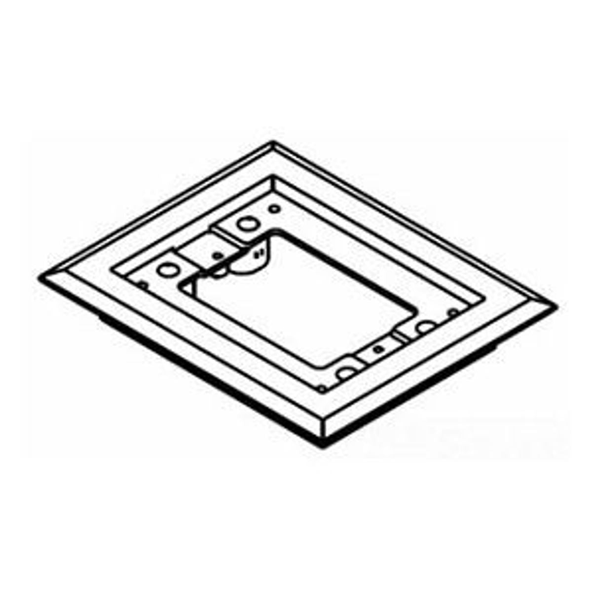 Legrand 817PCC-BLK | Non-Metallic Carpet Flange