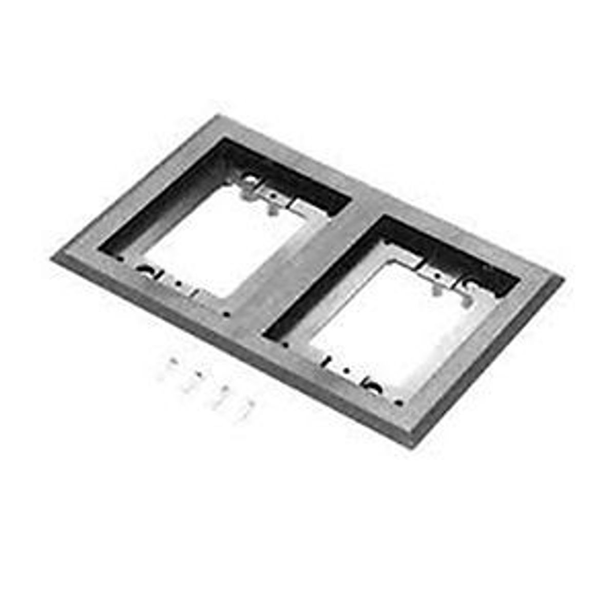 Legrand 827PCC-BLK | Non-Metallic Rectangular Floor Box Carpet/Tile Flange