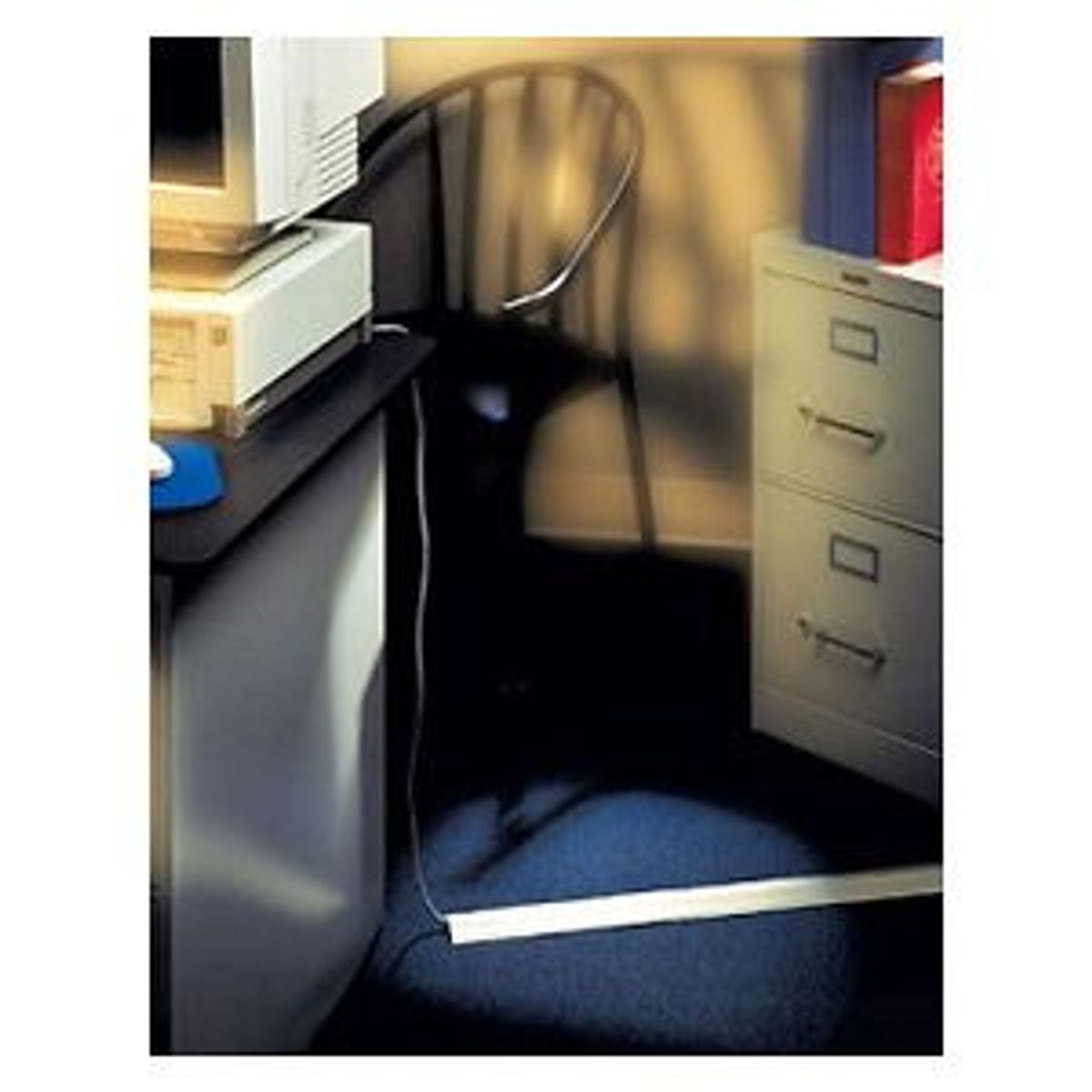 Legrand BK1400-10 | 1400 Series Nonmetallic Pancake Overfloor Raceway, 10 Ft., Black