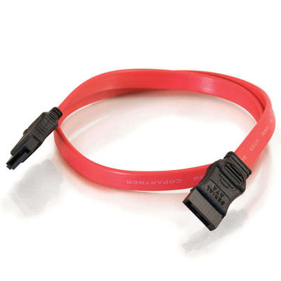 Legrand C2G 10152 | 18in 7-pin 180?1-Device Serial ATA Cable