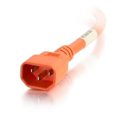 Legrand C2G 17512 | 8ft 18AWG Power Cord (IEC320C14 to IEC320C13) - Orange