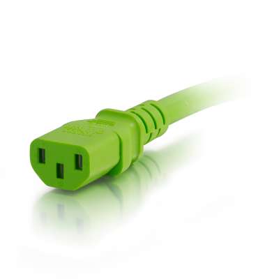 Legrand C2G 17561 | 8ft 14AWG Power Cord (IEC320C14 to IEC320C13) - Green
