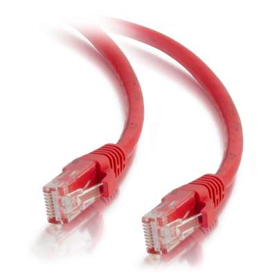 Legrand C2G 20088 | 50ft Cat5e Snagless Unshielded (UTP) Ethernet Network Patch Cable - Red