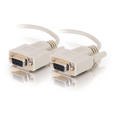 Legrand C2G 25215 | 1ft DB9 F/F Serial RS232 Cable - Beige