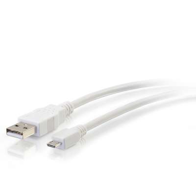 Legrand C2G 27443 | 6ft USB 2.0 A to Micro-B Cable M/M - White (1.8m)