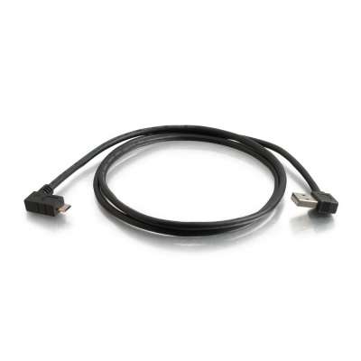 Legrand C2G 28116 | 5m USB 2.0 A Right Angle Male to Micro-USB B Right Angle Male Cable (16.4ft)
