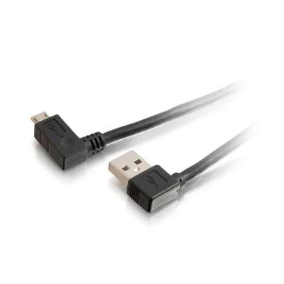 Legrand C2G 28116 | 5m USB 2.0 A Right Angle Male to Micro-USB B Right Angle Male Cable (16.4ft)