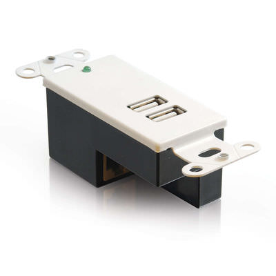 Legrand C2G 29345 | 2-Port USB 1.1 Over Cat5 Superbooster Extender Wall Plate Receiver