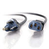 Legrand C2G 29925 | 2ft 16 AWG Universal Power Cord (NEMA 5-15P to IEC320C13) (TAA Compliant)