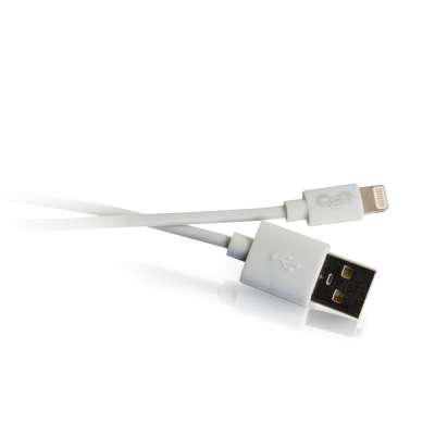 Legrand C2G 35498 | 3.3ft (1m) USB A Male to Lightning Male Sync and Charging Cable - White