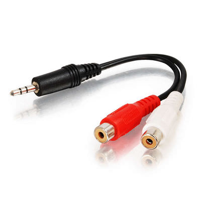 Legrand C2G 40422 | 6in Value Series One 3.5mm Stereo Male To Two RCA Stereo Female Y-Cable
