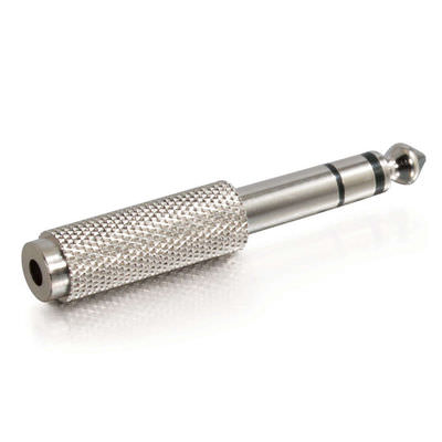 Legrand C2G 40639 | 6.3mm (1/4in) Stereo Male to 3.5mm Stereo Female Adapter (TAA Compliant)