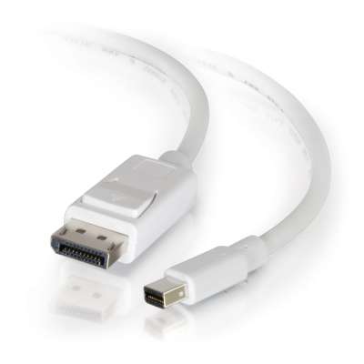 Legrand C2G 54299 | 10ft Mini Display Port to Display Port Adapter Cable 4K 30Hz - White