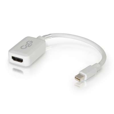 Legrand C2G 54314 | 8in Mini Display Port Male to HDMI Female Adapter Converter - White