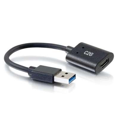 Legrand C2G 54428 | 6in USB-C Female to USB-A Male SuperSpeed USB 5Gbps Adapter Converter