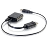 Legrand C2G 54682 | 8in Display Port Male to VGA + Audio Female Active Adapter Converter - Black