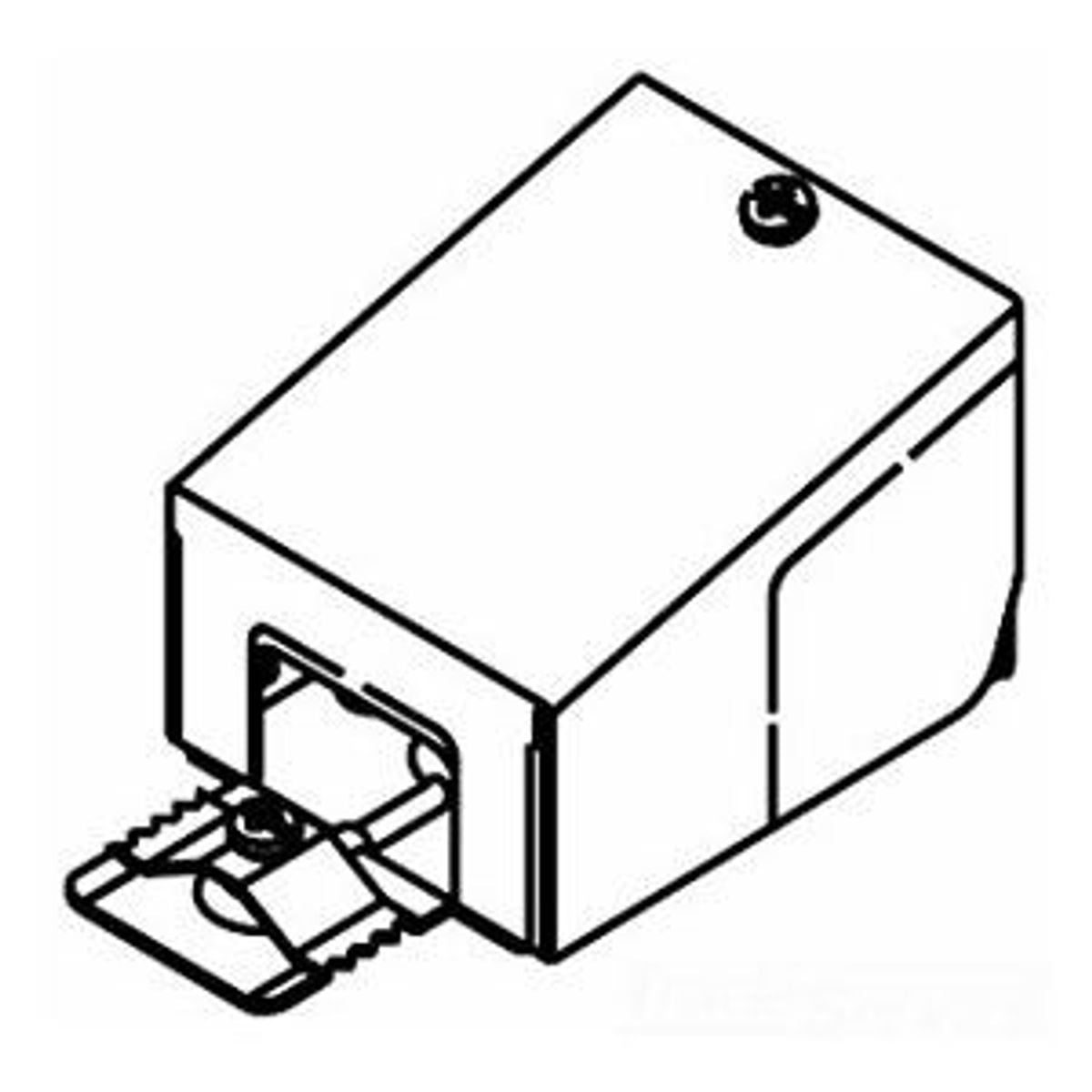 Legrand G2010A3 | Steel entrance end fitting 2000 Gray
