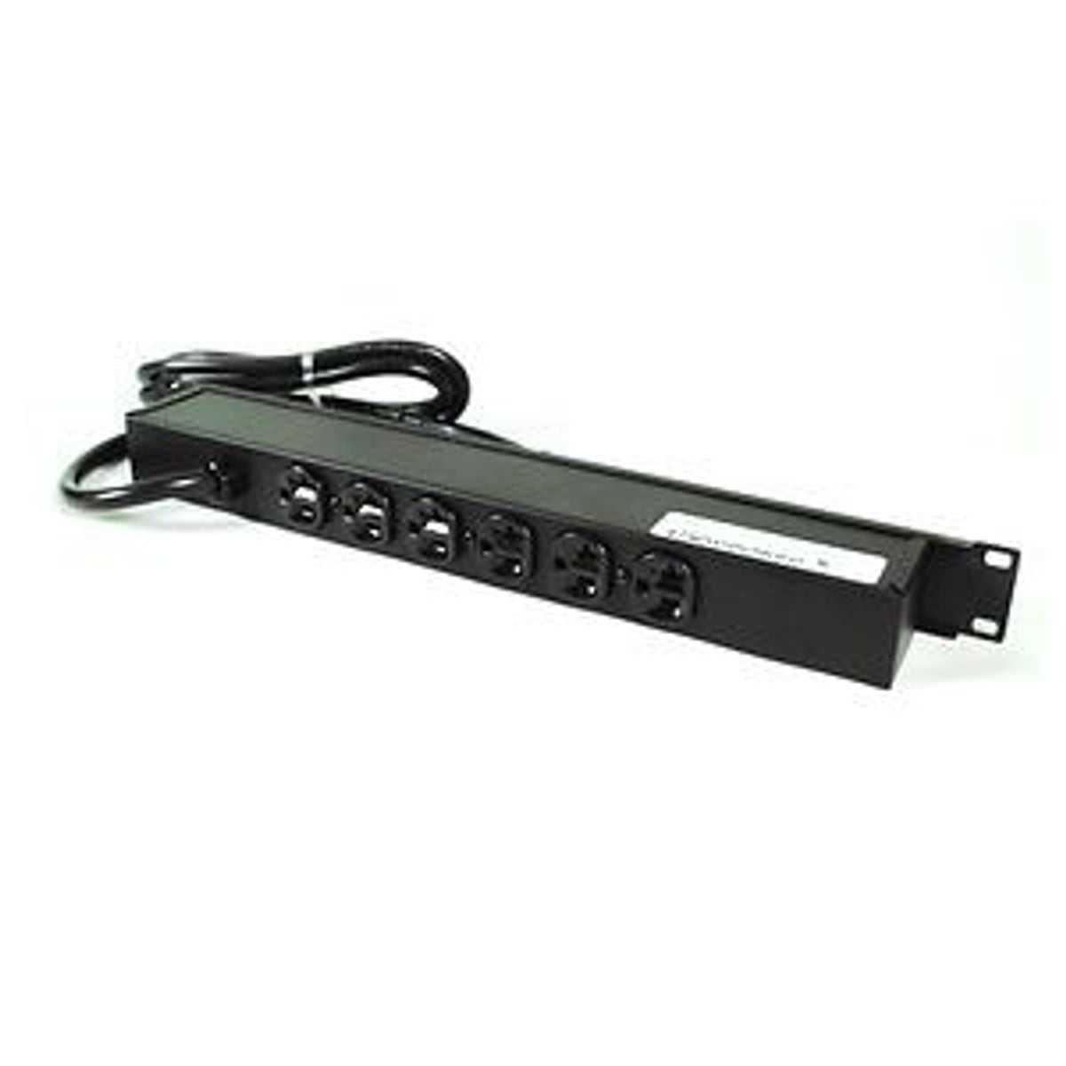 Legrand J06B2B20 | Rackmount, 19in black with 3 5-20r