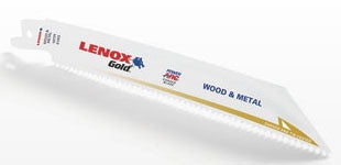 Lenox 21072624GR | Reciprocating Saw Blade, Bi-Metal, 24 TPI, 6 x 0.75 x 0.035 in., 5/Pk.
