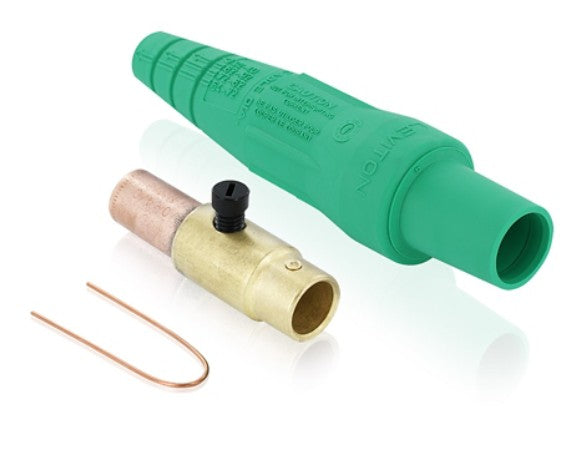 Leviton 16D37-UG | 16 Series Female Plug, 3/0 - 4/0 AWG, Crimp Tube Termination