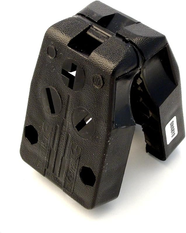 Leviton 287-T | Black Thermoplastic Non-Grounding Straight Blade Angled Plug, Commercial Grade