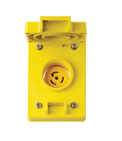 Leviton 69W48 | Wetguard Watertight Flip Lid Single Locking Receptacle