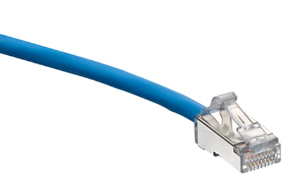 Leviton 6ASP0-7L | Cat 6A Plenum Patch Cord, 7 ft, Blue