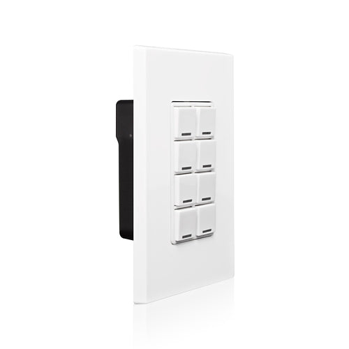 Leviton DRKDN-C8W | Keypad, 8 Button, GreenMAX DRC Wired, LumaCAN